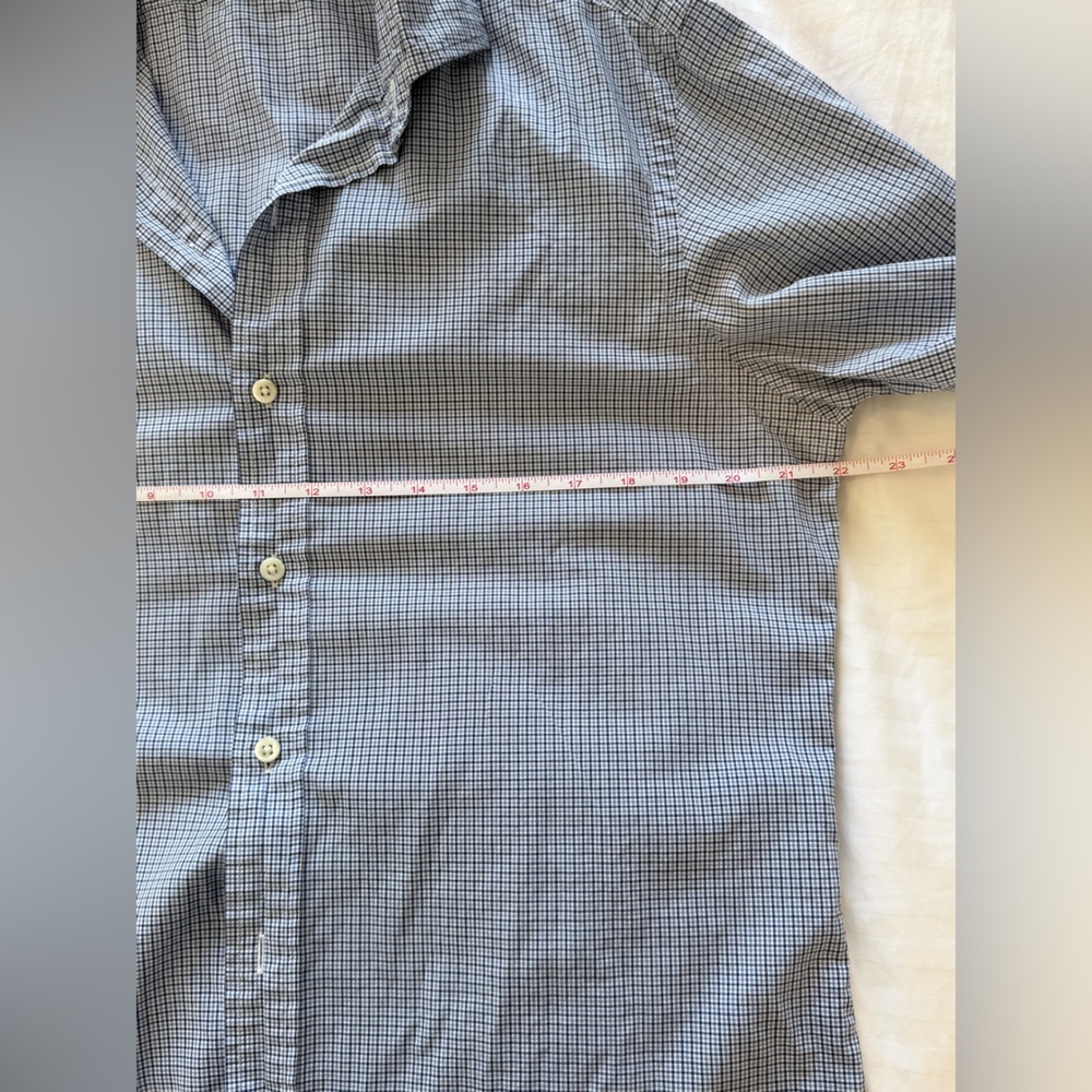 Ralph Lauren Polo Custom Fit 100% Cotton Men's Plaid Shirt size Medium - Picture 7 of 8